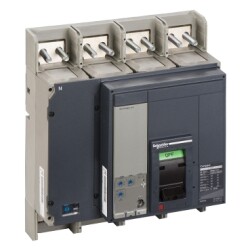 33484S5 - ComPact NS, 640-1600 Amper, 4 Kutuplu, 50 kA, Mandallı Kompakt Şalter, NS1600N, MicroLogic 5.0 - Schneider Electric