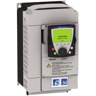 ATV61HU55N4 - Hız Kontrol Cihazı ATV61 - 5,5kW 7,5HP - 380...480V - IP20 - 1