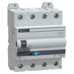 AURAD404030 - 4P, 40 A, 300mA, A-di RCCB, Kaçak akım rölesi - Lauritz Knudsen Electrical and Automation