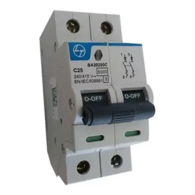 BA20250C-25A, 6kA, C Type, 2P MCB - 1