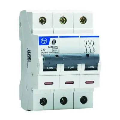 BA30400C-40A, 6kA, C Type, 3P MCB - 1