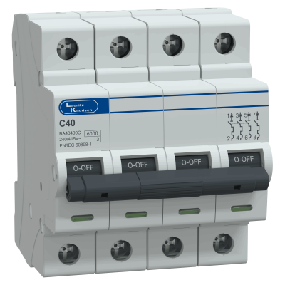 BA40400C-40A, 6kA, C, 4P MCB, Otomatik sigorta - 1