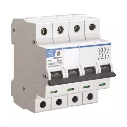 BA40500C-50A, 6kA, C Type, 4P MCB - Lauritz Knudsen Electrical and Automation