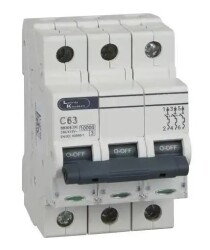 BB30630C-63A, 10kA, C Type, 3P MCB - Lauritz Knudsen Electrical and Automation