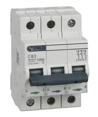 BB30630C-63A, 10kA, C Type, 3P MCB - 1