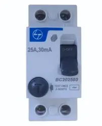 BC202503- 2P 25A, 30 mA RCCB, Kaçak akım rölesi - Lauritz Knudsen Electrical and Automation