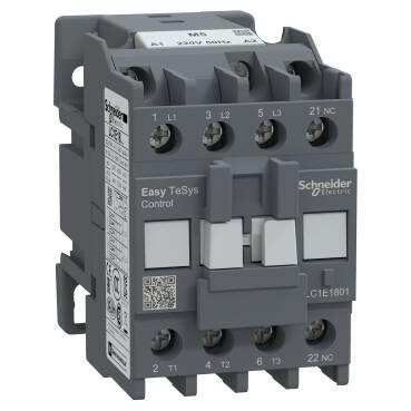 LC1E1801M5 - Easypact Tvs Kontaktör 3P 18A 220Vac 50Hz 1Nk - 1