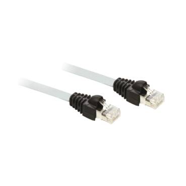 TCSECU3M3M2S4 - Ethernet ConneXium kablosu - ekranlı bükümlü çift - 2 x sağlam RJ45 - UL - 2 m - 1