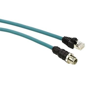 TCSECL1M3M10S2 - Ethernet Connexium Kablosu - M12 Konnektörü - Rj45 Konnektörü - Ip67 - 10 M - 1