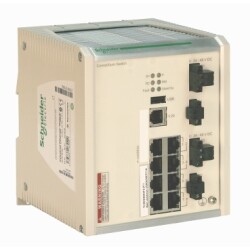 TCSESM083F23F1 - Ethernet Tcp/Ip Uzatmalı Yönetilebilir Switch - Connexium - Bakır İçin 8 Port - Schneider Electric