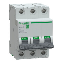 EZ9F57304 - Easy9 Pro 3P C 4A MCB 6000A - Schneider Electric