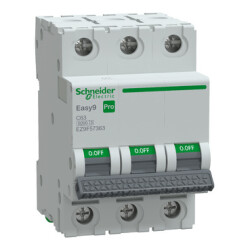 EZ9F57363-Pro Sigorta 3P C Eğrisi 63A 6 kA - Schneider Electric