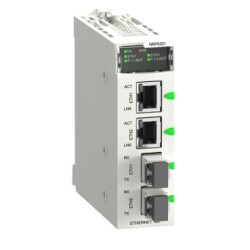 BMXNRP0201 - Fiber Converter SM/LC 2CH 100Mb - 20 lik bağlantı blokları Vidalı - Schneider Electric