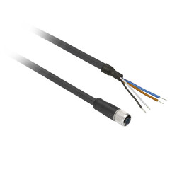 XZCP1141L10-FEMALE, M12, 4PIN, STRAIGHT PREWIRED CON - 2