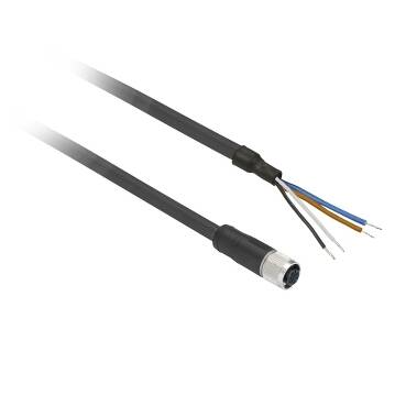 XZCP1141L10 - Kablolu Konnektör M12 4Pın Pur 10M - 1