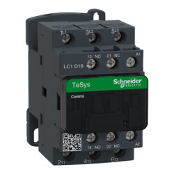 LC1D18B7 - TeSys D Kontaktör 18A AC3 24VAC - Schneider Electric
