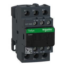LC1D25E7-TeSys3P CTR 25A AC3 11KW1NO1NC48VAC - Schneider Electric