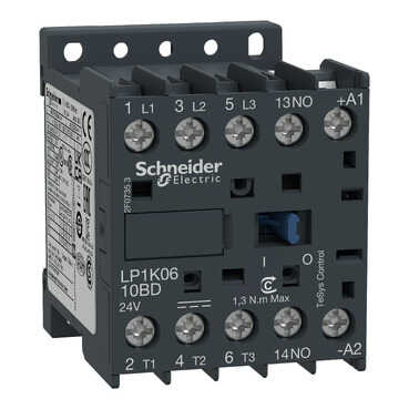  Lp1k0910bd - Tesys K Kontaktör 3p 9a Ac3 24vdc 1na