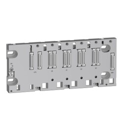 BMEXBP0400H - sağlamlaştırılmış raf X80 - 4 yuva - Ethernet arka paneli - 1