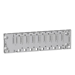 BMEXBP0800H - sağlamlaştırılmış raf X80 - 8 yuva - Ethernet arka paneli - 1