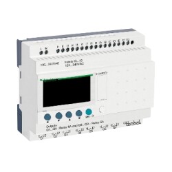 SR3B261FU - modüler akıllı röle Zelio Logic - 26 G Ç - 100..240 V AC - saat - ekran - Schneider Electric