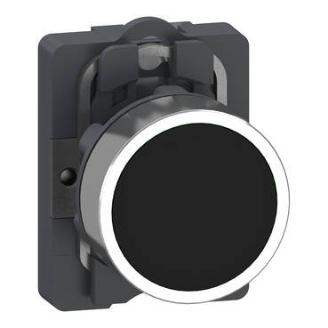 XA2AA21 - PB,FLUSH,BLACK,1NO - 1