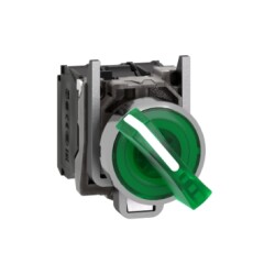 XB4BK123B5-Işıklı seçici buton, 24VAC/DC, yeşil - 1