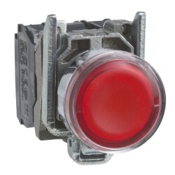 XB4BW3465-Işıklı buton, kırmızı, <250V - 1
