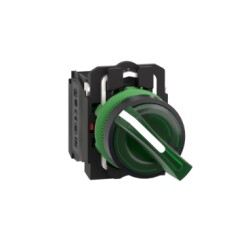 XB5AK123M5-Işıklı seçici buton, 230VAC, yeşil - Schneider Electric