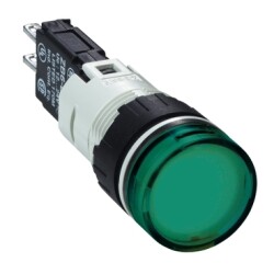 XB6AV3BB-Minyatür 16mm Yeşil daire sinyal lamba - Schneider Electric