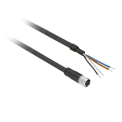 XZCP1164L5-FEMALE, M12, 5PIN, STRAIGHT PREWIRED CON - 1